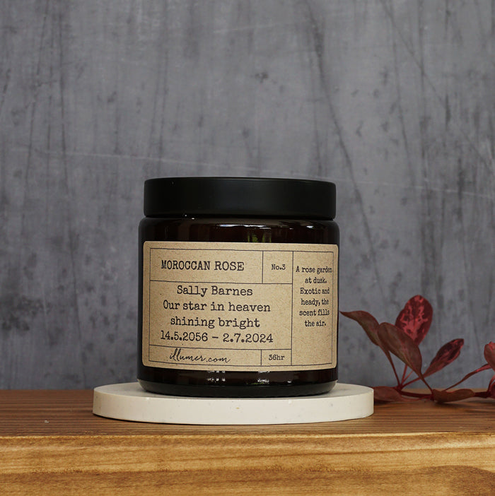 Personalised Candle Gift - Apothecary Candle