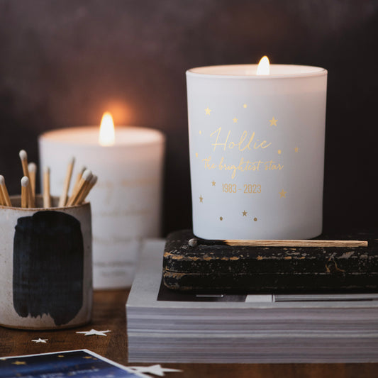 Personalised Memorial Candle