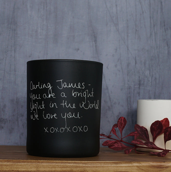 Personalised Handwriting Candle